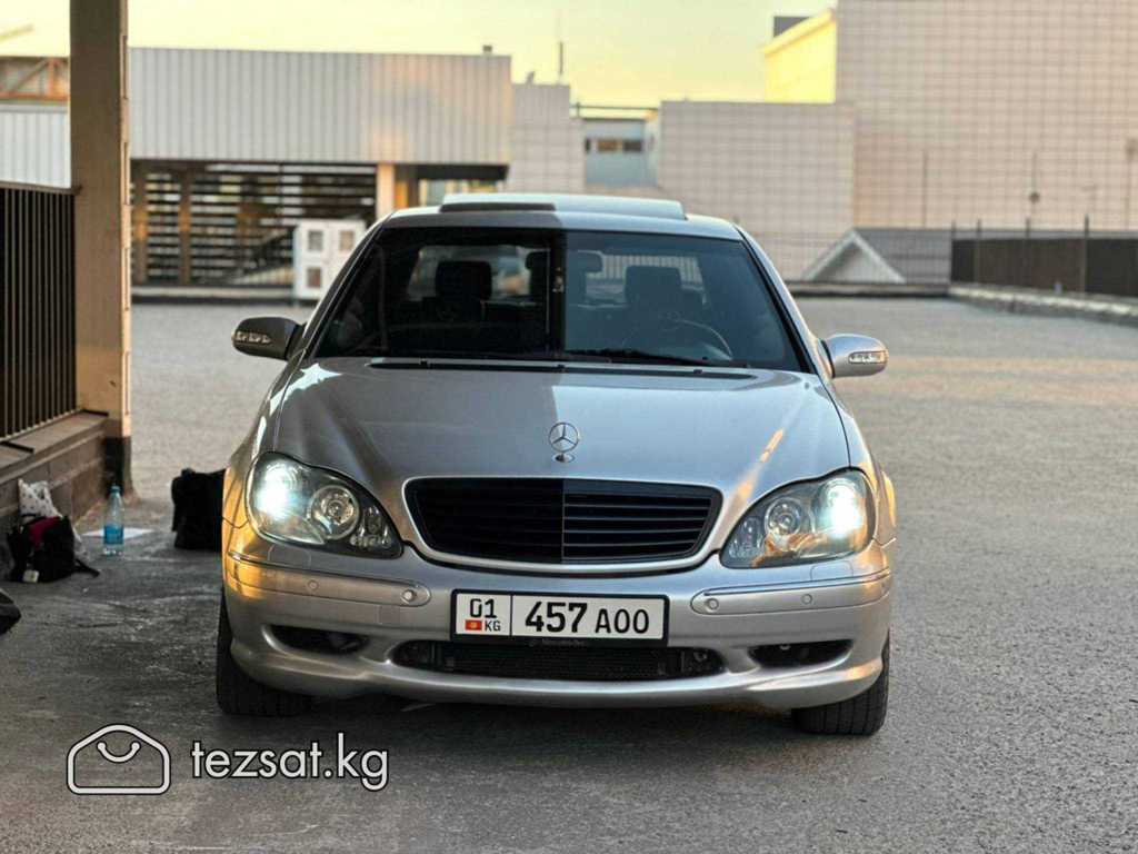 ⭕МАРКА: MERCEDES BENZ ⭕ МОДЕЛЬ: S-class AMG LONG ⭕ГОД ВЫПУСКА:2000  ⭕ОБЪЕМ:5.5 ⭕КПП: автомат ⭕ДВИГАТЕЛЬ: бензин ⭕ЕСТЬ ЛИ ШТРАФЫ:нет Авто в  хорошем состояние кузов мотор коробка ходовка в отличном состояние кандёр  работает отлично