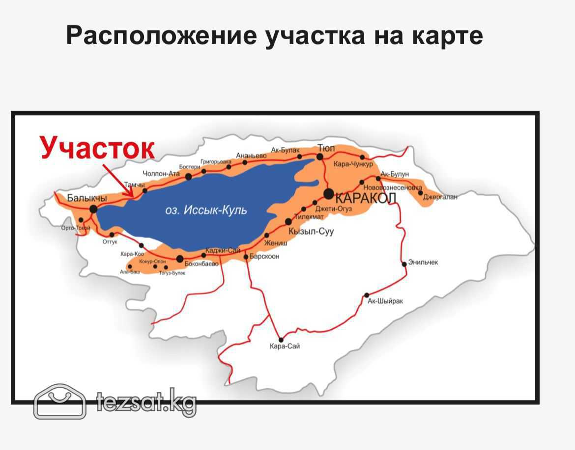 1-я ЛИНИЯ северного берега о. Иссык-куль, 100 метр image 4