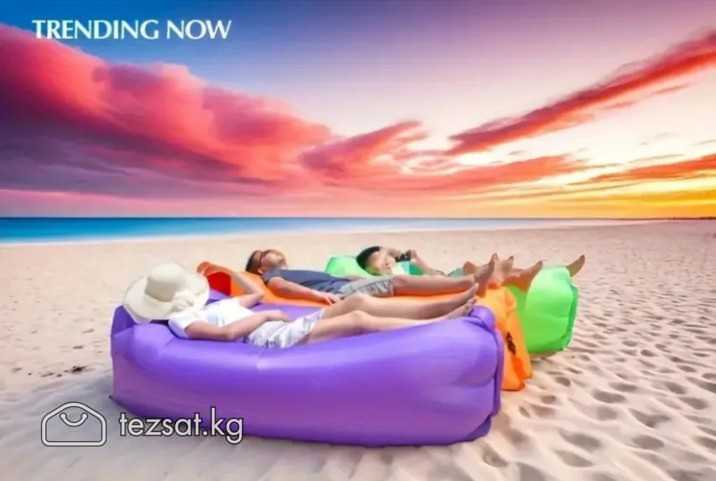 Диван надувной. Надувная Кровать-шезлонг. Надувной image 3