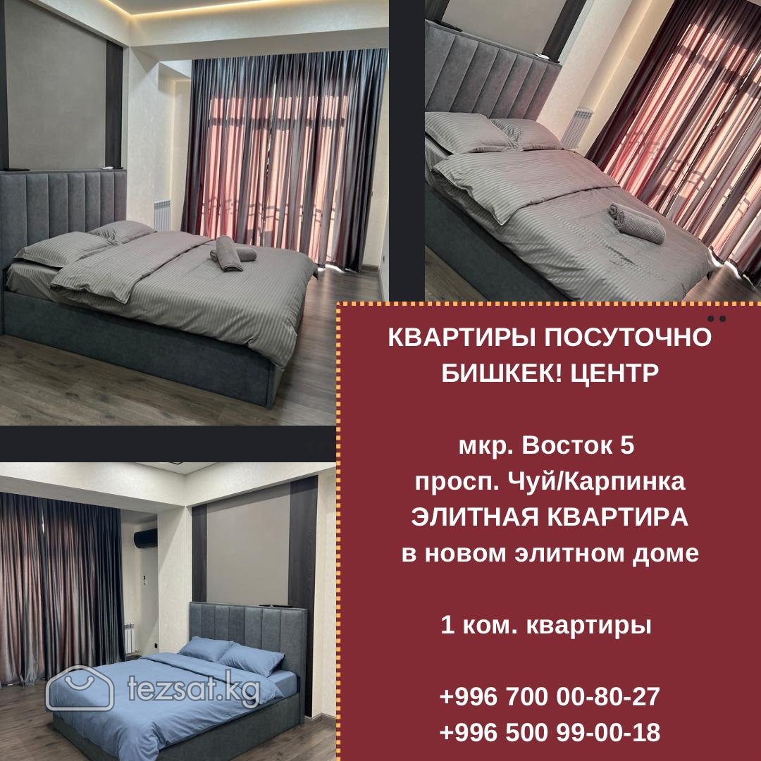 Элитные квартиры посуточно в центре Бишкека image 1