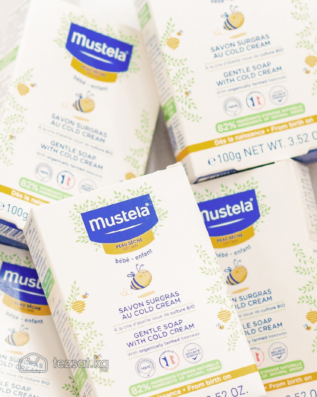 Mustela мыло с кольд кремом
